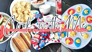 COOK WITH ME // FOODIE FRIDAY // 4TH OF JULY DIPS, DRINKS & TREATS // CHARLOTTE GROVE FARMHOUSE