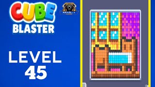 Cube Blaster Level 45 Walkthrough Solution 