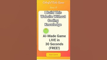 I Built a Kids Game With AI (NO Coding 😱) #ai #githubcopilot #kidslearning #programming #viralshorts