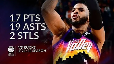Chris Paul 17 pts 19 asts 2 stls vs Bucks 21/22 season