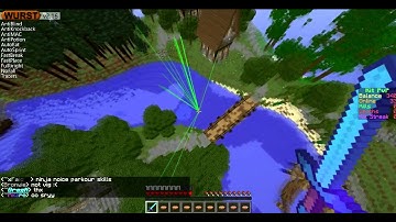 Minecraft 1.8 Kit PvP Hacking (Getting Banned)