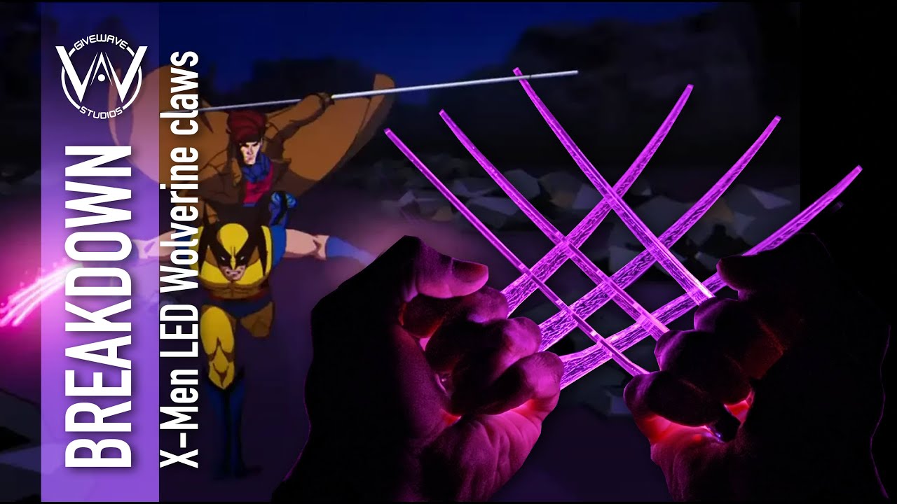 X-Men97 Kinetic charge LED Wolverine claws 