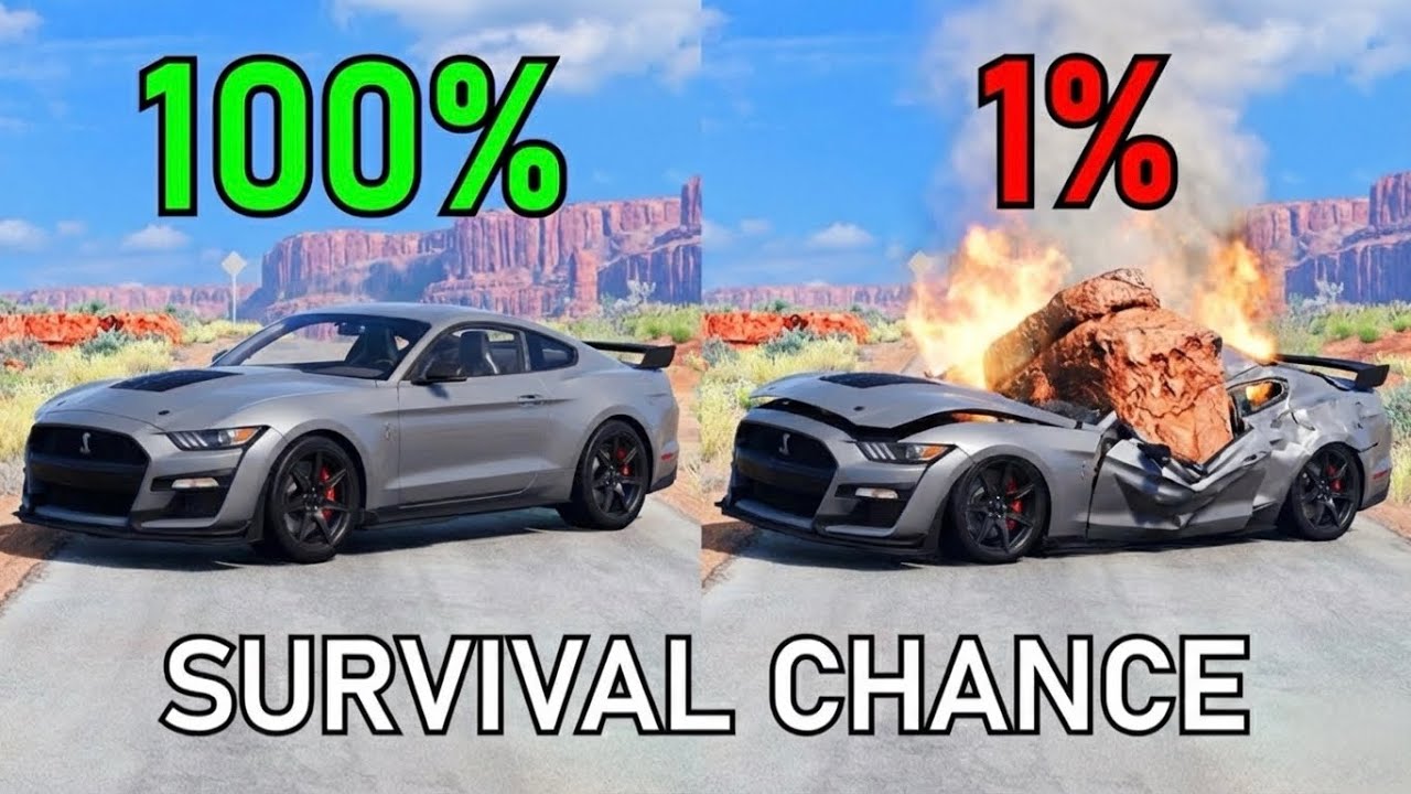 Realistic Survival Chance Crash Testing Ep.37 | BeamNG.drive