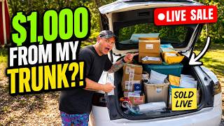 I Made $1,000 Live Selling From My Trunk