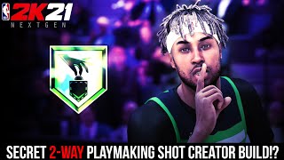 SECRET 2-WAY PLAYSHOT BUILD IN NBA 2K21 NEXT GEN! THIS BUILD HAS NO WEAKNESS!