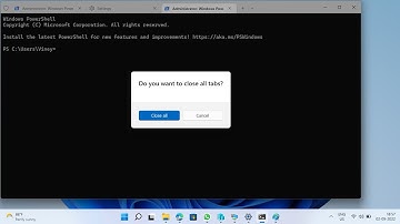 Disable "Do you want to close all tabs" in Windows Terminal in Windows 11