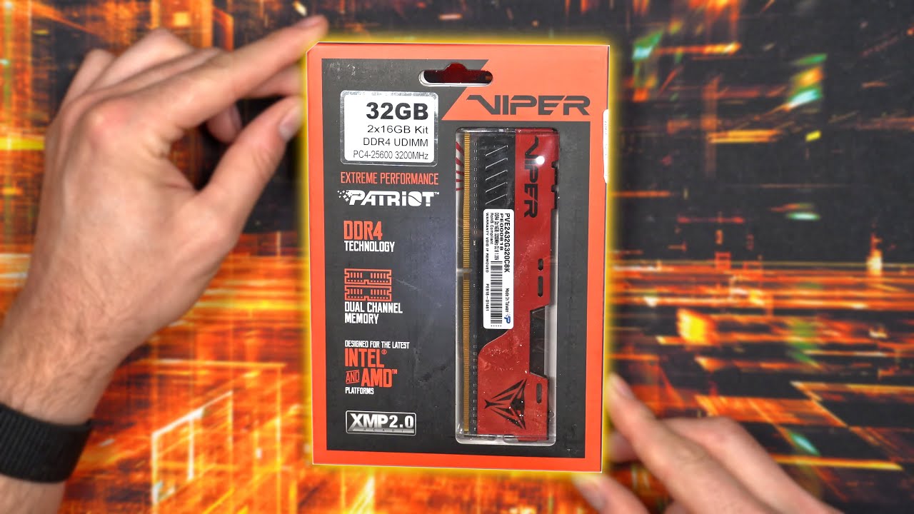 Patriot 8GB Viper Elite II DDR4 3600 MHz UDIMM Memory Module (1 x 8GB)
