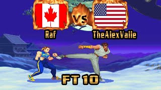 Street Fighter Alpha 2 - Raf (CAN) VS (USA) TheAlexValle [sfa2] [Fightcade] ストリートファイターゼロ2