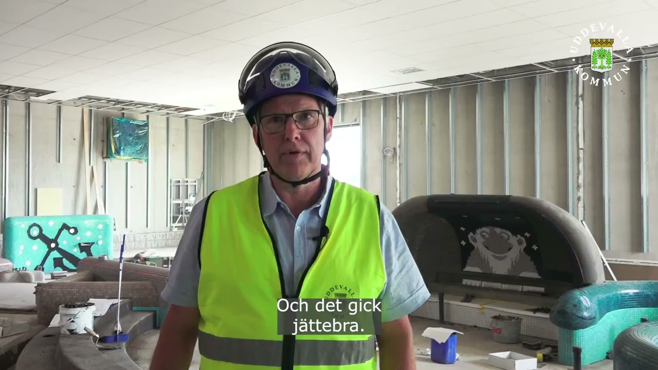 Rimnersbadets bassänger tar form med mosaik och kakel