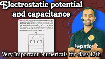 Ex-58 electrostatic potential and capacitance : There are infinite number of capacitors ,each of cap