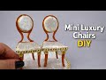 ✨ “Luxury 1:12 Miniature Chairs | Vintage Velvet Dollhouse Furniture DIY”#minivera #linaevermore