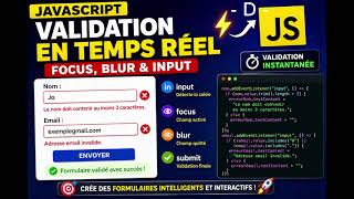 🚀 Creating a Form with Real-Time Validation in JavaScript (- D -) | HTML, CSS & JS