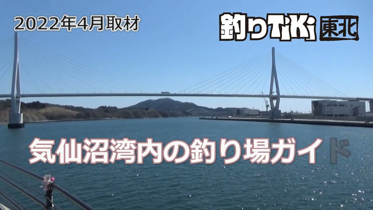 2022年春の気仙沼湾の釣り場ガイド 気仙沼港魚市場・コの字岸壁・気仙沼湾横断大橋・大浦漁港