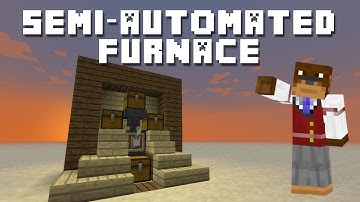 Minecraft Tutorial 1.5 - Simple & Compact Semi-Automated Furnace ! ! !