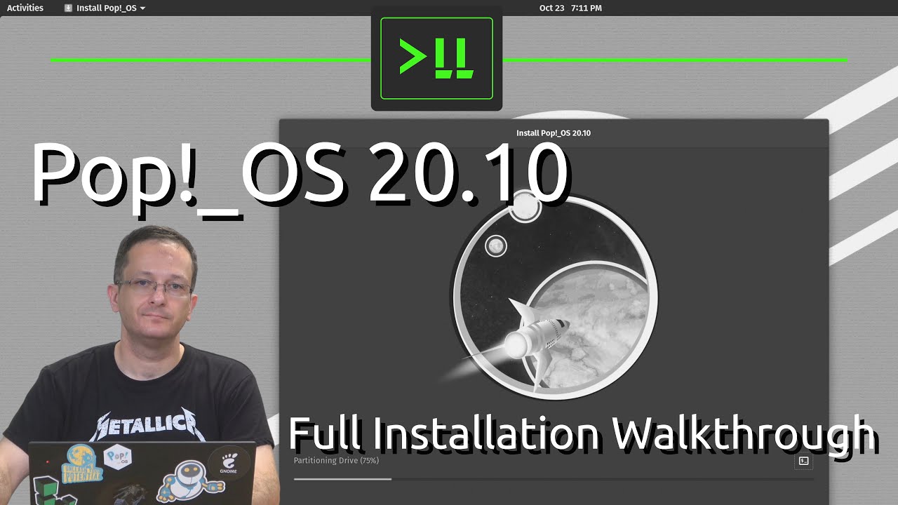 Pop!_OS 20.10 Full Installation Walkthrough - YouTube