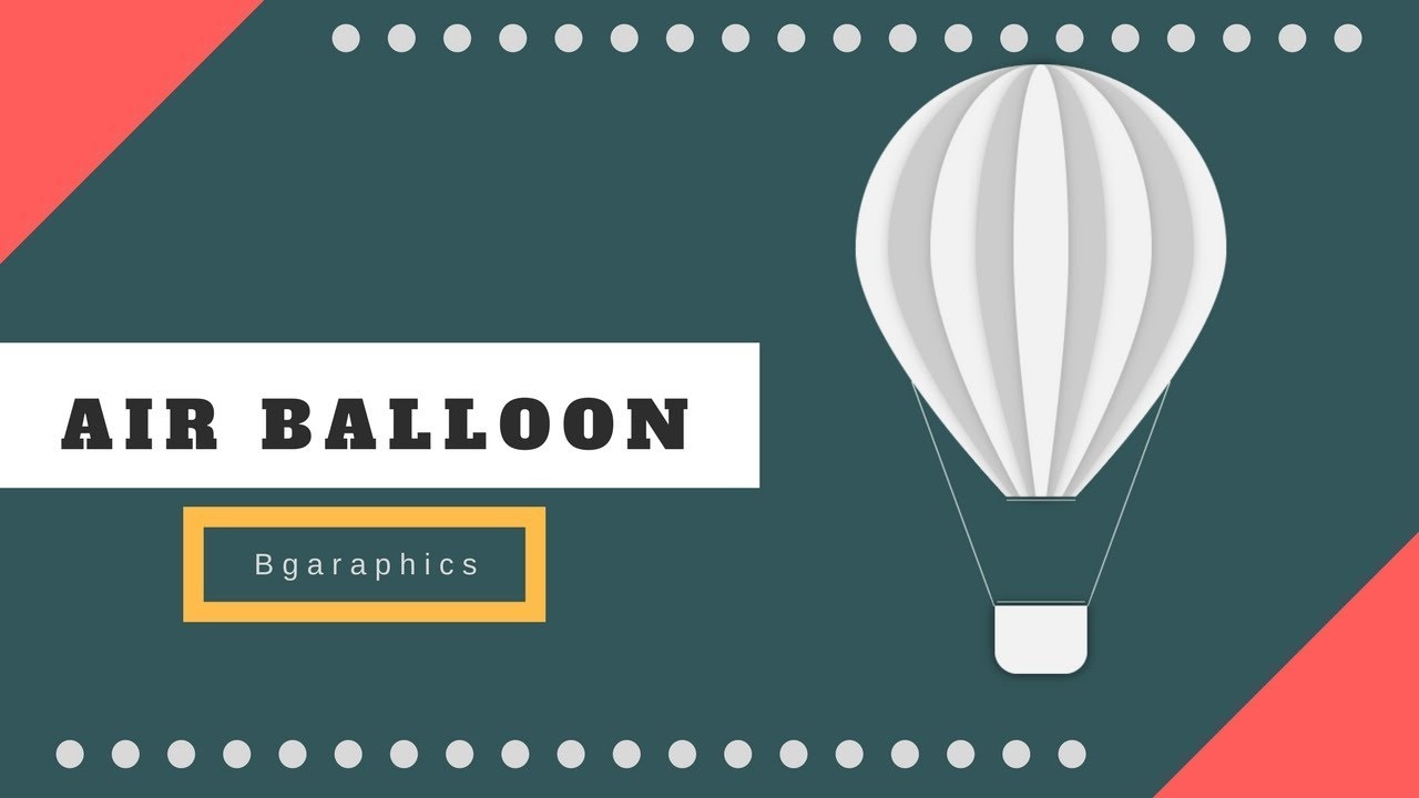  Air  Balloon Design Adobe  Illustrator  cc YouTube