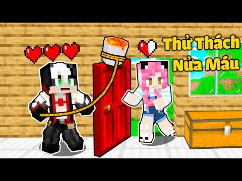 REDHOOD THỬ THÁCH 24GIỜ TROLL MỀU BẰNG NỬA MÁU TRONG MINECRAFT*1NGÀY MỀU THOÁT KHỎI ĐỊA NGỤC NỬA TIM