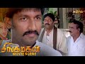 Singa makan movie scene  prabhas  trisha  khader hassan  prakash raj