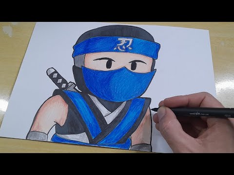 Desenhos de Ninja - Como desenhar Ninja passo a passo