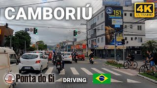 Saliendo de CAMBORIU [3ra AVENIDA] CENTRO #driving 4k uhd SC  BRASIL 2024