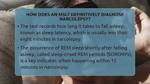 How Does An MSLT Definitively Diagnose Narcolepsy? - Sleep Apnea Support Network