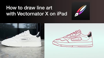 How to draw line art with Vectornator X on iPad | Vector Art Tutorial