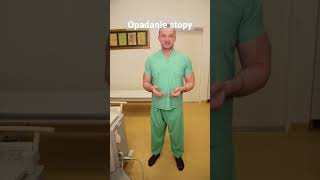Opadanie stopy - najczęstsze przyczyny to #rwakulszowa i porażenie nerwu strzałkowego