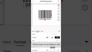 How to edit and print 1D barcodes in Print Master App screenshot 5