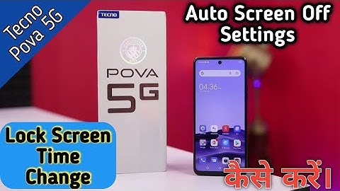 How To Change Lock Screen Time in Tecno Pova 5G,Tecno Pova 5G Me Auto Screen Off Keise Kare,#Tecno
