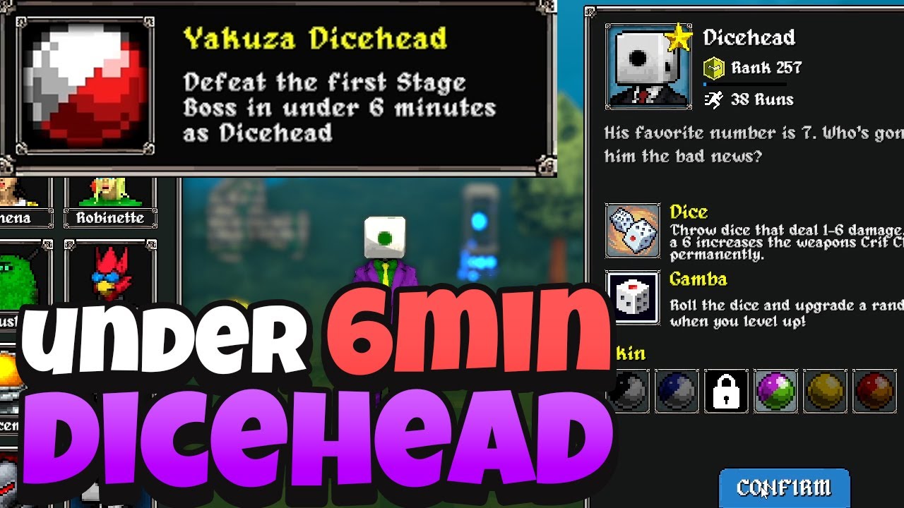 091 Yakuza Dicehead: Under 6min Unlock Challenge, Megabonk