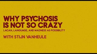 Why Psychosis Is Not So Crazy / Lacan, Language, and Madness as Possibility with Stijn Vanheule
Stijn Vanheule is a Belgian clinical psychologist and professor at Ghent University.
Book link: https://otherpress.com/product/why-psychosis-is-not-so-crazy-9781635424423/
Become part of the Hermitix community:
Hermitix Twitter - https://twitter.com/Hermitixpodcast
Support Hermitix:
Patreon - https://www.patreon.com/hermitix
Donations: - https://www.paypal.me/hermitixpod
Hermitix Merchandise - http://teespring.com/stores/hermitix-2
Bitcoin Donation Address: 3LAGEKBXEuE2pgc4oubExGTWtrKPuXDDLK
Ethereum Donation Address: 0x31e2a4a31B8563B8d238eC086daE9B75a00D9E74 Why Psychosis Is Not So Crazy / Lacan, Language, and Madness as Possibility with Stijn Vanheule