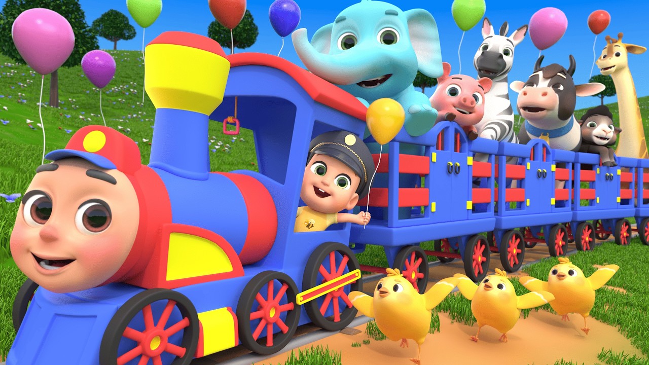 Train Choo Choo (Safari Animals) and MORE Educational Nursery Rhymes & Kids Songs
