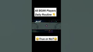 𝘽𝙜𝙢𝙞 𝙋𝙡𝙖𝙮𝙚𝙧𝙨 𝙙𝙖𝙞𝙡𝙮 𝙍𝙤𝙪𝙩𝙞𝙣𝙚 😄 #bgmi