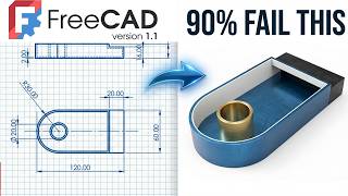 ThicknessChallenge 🔥 | 90% Get This Wrong ( FreeCAD )