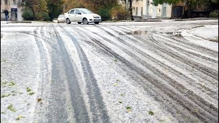 В Севастополе выпал ПЕРВЫЙ снег с градом