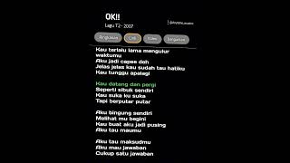 Tapi Berputar Putar  Ok T12 lirik musik lagulirik berandayoutube