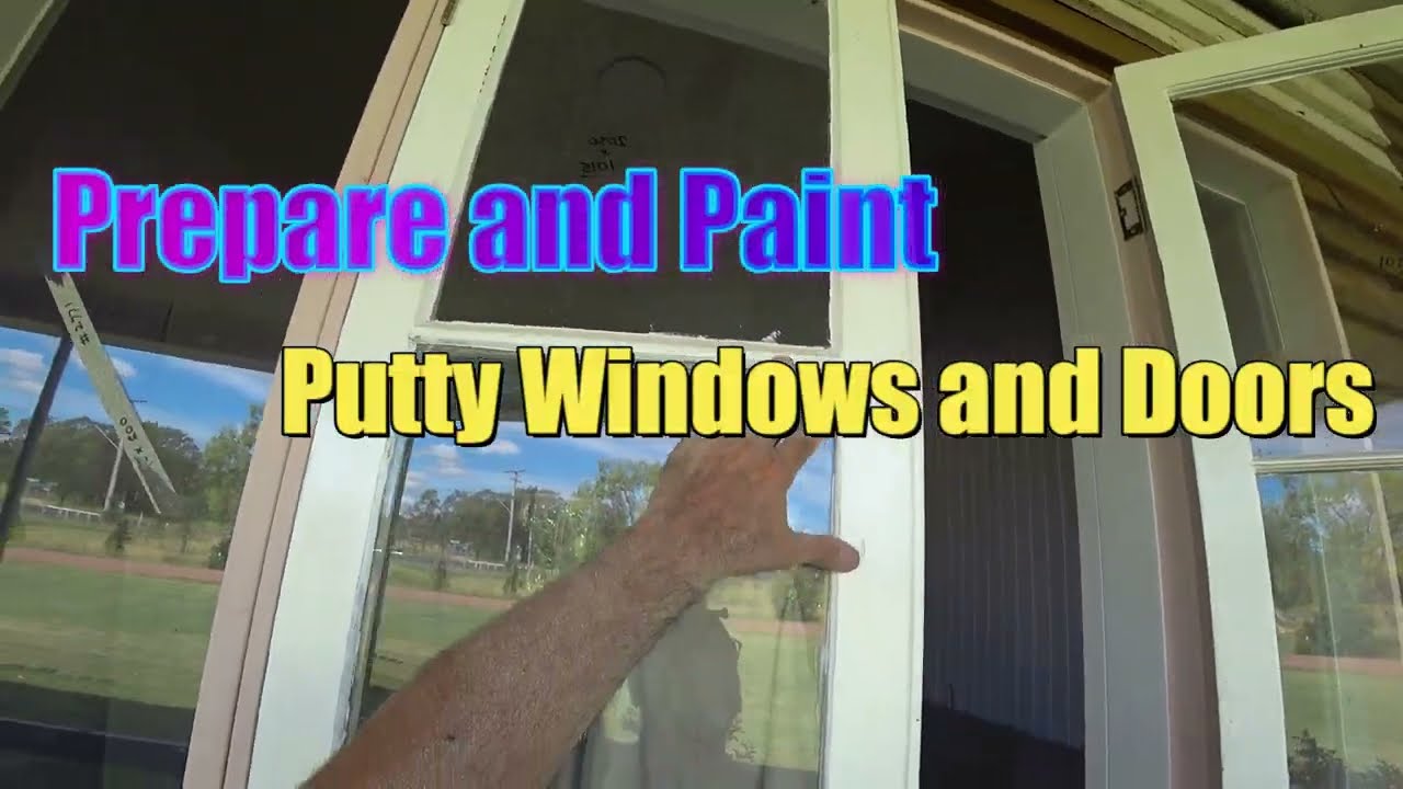 Preparing loose putty on Casement windows & french doors - YouTube