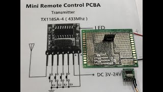 QIACHIP RF433M Module Receiver RX480E and Transmitter TX118SA Built-in Learning Code 1527 Decoding