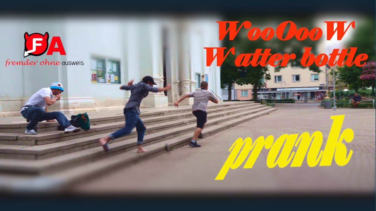 Wasserflaschen prank, Wasser trinken und weg werfen, street comedy favoriten wien, reumannplatz wien