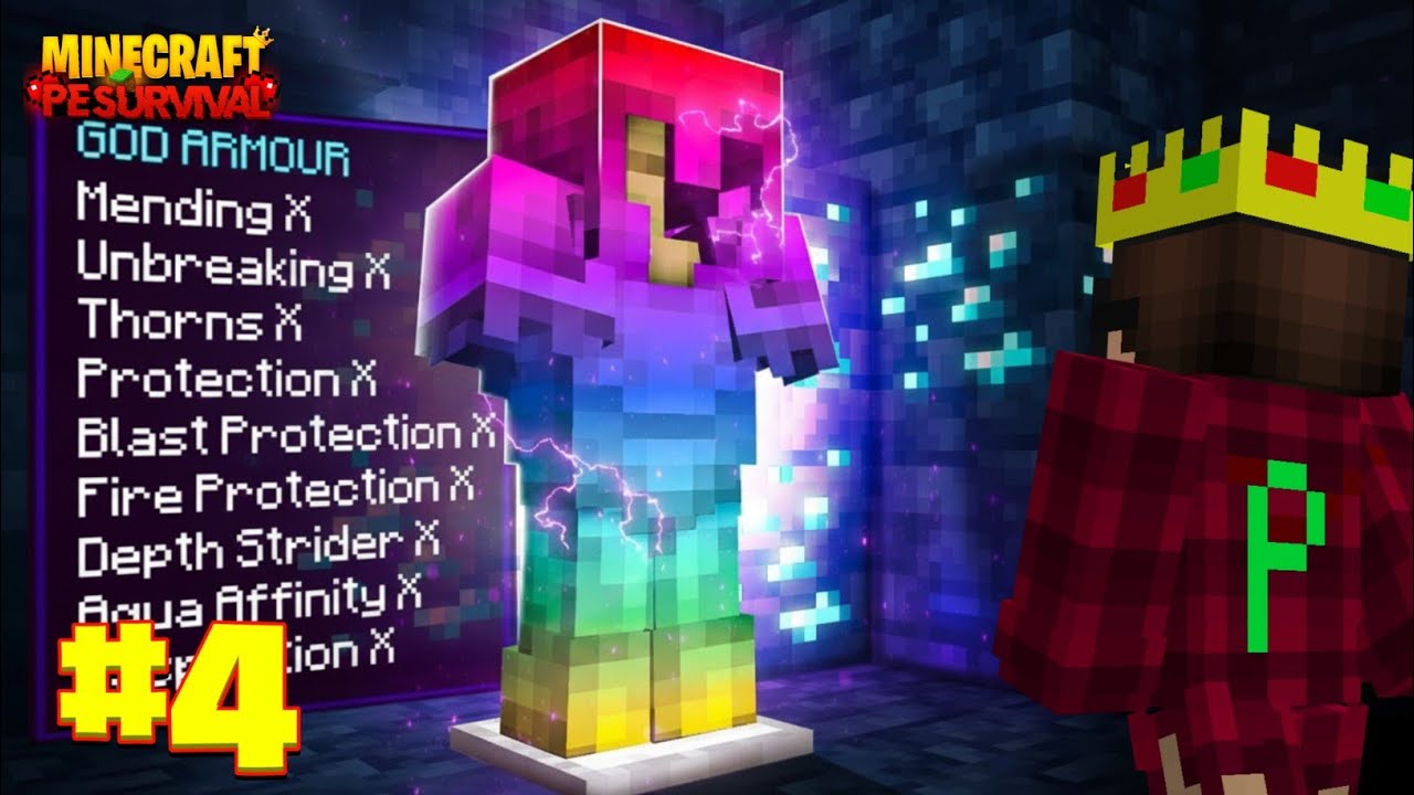 I Made GOD ARMOR In Minecraft Survival Series || EP-4 - YouTube