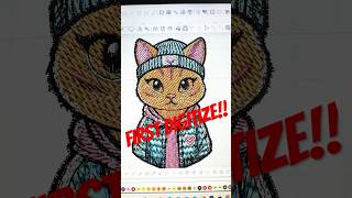 First design digitized! Hoodie cat is in the house. #DigitizedDesign #EmbroideryArt  #CatLovers