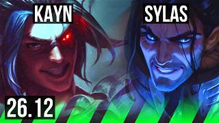 KAYN vs SYLAS (JGL) | Good KDA: 22/1/7 | KR Master | 26.12
