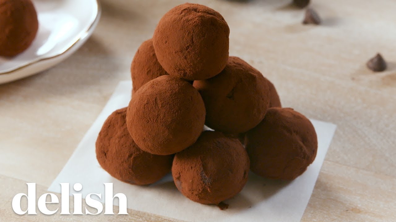 Keto Chocolate Truffles Delish YouTube