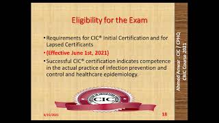 CIC exam eligibility requirements