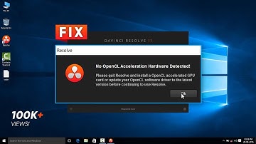 How to fix "No OpenCL Hardware Acceleration Detected" error in DaVinci Resolve