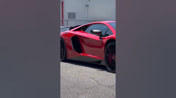 new Lamborghini Aventador red colour