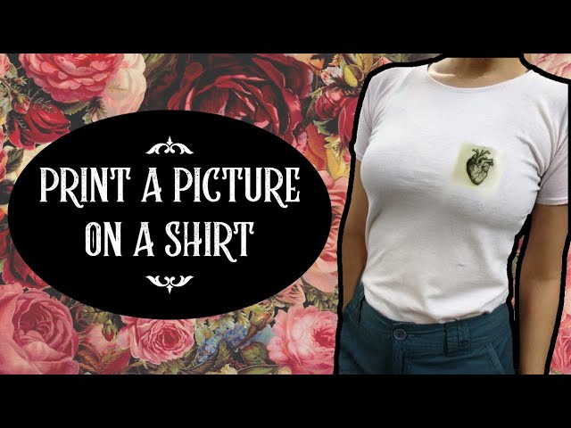 HOW TO PRINT A PICTURE ON YOUR SHIRT WITH HOT GLUE 