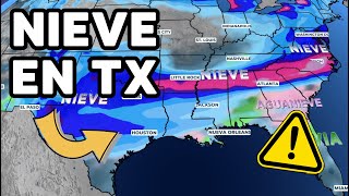 Hielo y nieve para Texas