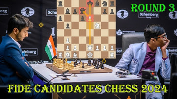 AMAZING BOY!! Vidit vs Praggnanandhaa || FIDE Candidates Chess 2024 - R3