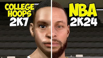 Evolution of Stephen Curry In 2K Games (College Hoops 2K7 - NBA 2K24)